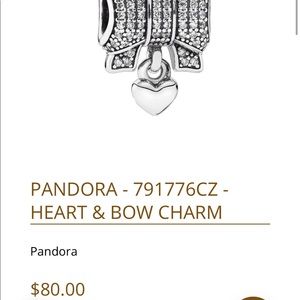 Bow Pandora Charm